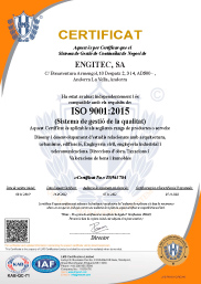 ENGITEC Arquitectura Certificat Qualitat UNE-EN ISO 9001:2015