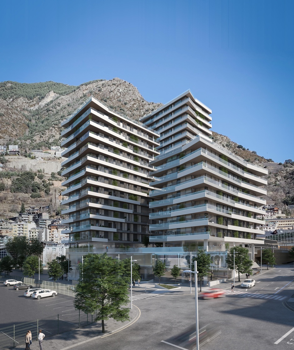 Conjunto de Tres Torres de Viviendas - Isla V - Clot de Emprivat, Arquitectura (Principado de Andorra)