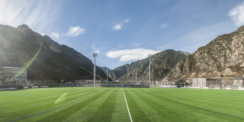 Dos Campos de Fútbol en Santa Coloma, Arquitectura (Principado de Andorra)