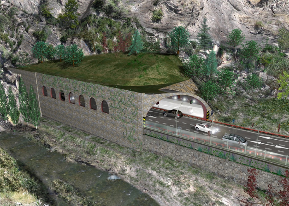 Desviació de Sant Julià de Lòria, Tram 2, Ingeniería (Principado de Andorra)