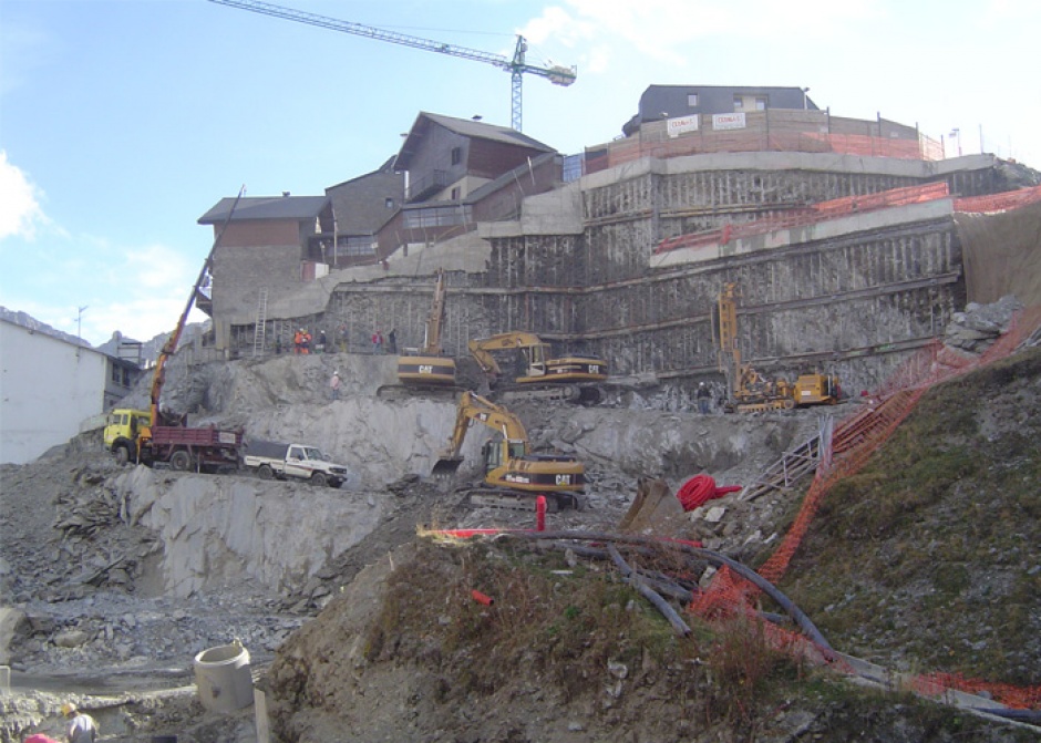 Excavació per Projecte de Vivendes Socials, al Pas de la Casa, Ingénierie (Principauté d'Andorre)