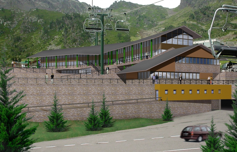 Concurso Anteproyecto Edificio los Planells, Arcalís (Primer Premio), Arquitectura (Principado de Andorra)